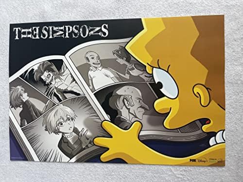 Simpsons - 12 x18 originalni promo TV plakat SDCC 2022 SMRTNA NAPOMENA Fox Treehouse of Horror