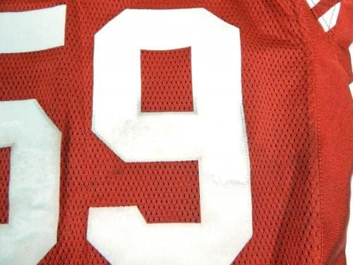 2011. San Francisco 49ers Thaddeus Gibson 59 Igra izdana Red Jersey 46 DP30854 - Nepotpisana NFL igra korištena dresova