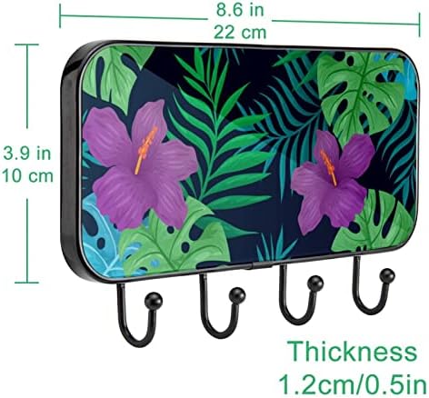 Lyetny držač ručnika zidni stalak za ručnike za ručnike dekor kupaonica ogrtač za ogrtač odjeća prirodna tropska cvjetova