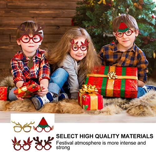 Osiguravanje ukrasa za dom 4pcs božićne zabave naočale božićni uzorak božićni kostim naočale za naočale božićni rekvizici