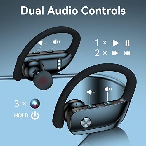 Bežični uši za Sony Xperia 1 III Bluetooth slušalice 48 sati igraju se sportske slušalice s LED zaslonom prekomjernog pupova