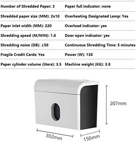 Quul shredder mali prijenosni tihi dom električni mali čestice mini shredder dokument o otpadnom papiru ureda ureda