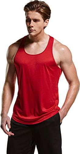 TSLA 3 pakirajte muške suhe fit y-back mišićne vrhove tenkovske vrhove, atletski trening tenk tenk, majice za bodybuilding
