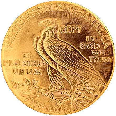 Počast najljepšim američkim kovanicama - 5 dolara indijskog zlatnog komada 1908-1929 replika kovanica