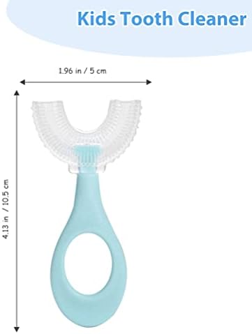 3pcs duda čistač 3pcs silikonska četkica za zube u obliku slova M. dječja četkica za čišćenje zuba ručna četkica za zube