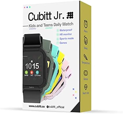 Cubitt Jr Smart Watch Fitness Tracker za djecu i tinejdžere, s 24h tjelesne temperature, igara, brojača koraka, monitor spavanja,