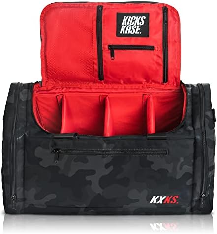 Kxks. Camo Premium tenisica torba i putopis Duffel torba - 3 razdjelnici podesivih odjeljaka - za cipele, odjeću i teretanu