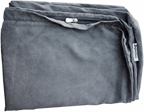 4 55 47 4 inča Veličina: Vanjska zamjenska torbica od sive antilop tkanine s patentnim zatvaračem za jastuk ili prostirku