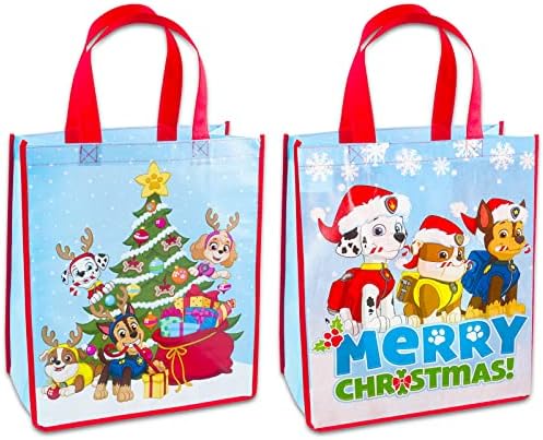 Paw Patrol Tote torbe za djecu - 2 PC paket s patrolom Patrol božićne torbe plus naljepnice, više | Paw Patrol Tote torbe