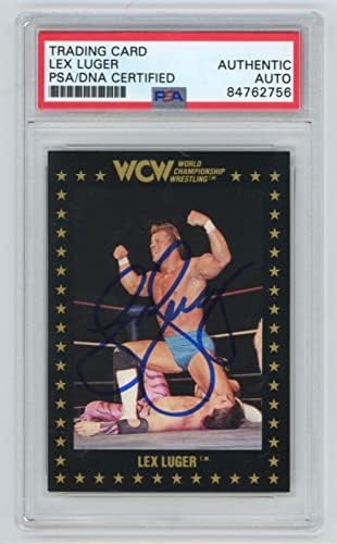 Lex Luger potpisao 1991. WCW Wrestling Card 7 + PSA Auto - Wrestling Cards