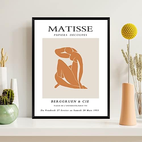 Uokvireni zidna umjetnost Matisse, uokvirena boho zidna umjetnost, 8x10 okvir za slike od 6, zidne viseće dokumente - obiteljska
