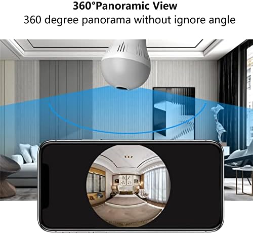 HD 1080P SAVENA KAMENA 360 ° kamera 2,4GHz Wifi kamera noćni vid otkrivanje pokreta za pokret bežična kamera kamera za kućne