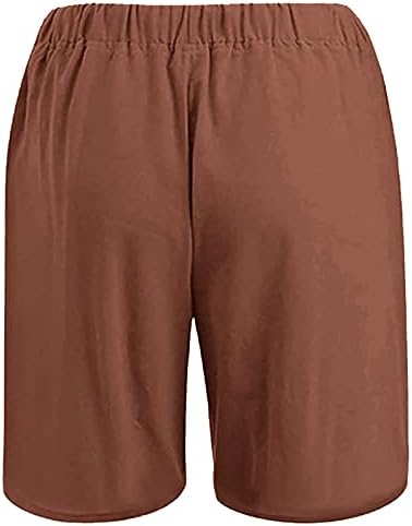 Walldor Summer Pamuk lane Soild Color Athletic Shorts za muškarce casual sportske elastične kratke kratke hlače