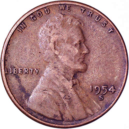1954. S Lincoln pšenica Cent 1c vrlo fino