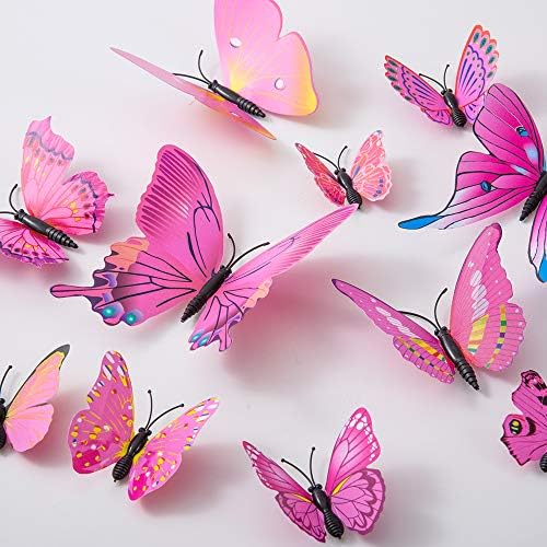 36pcs leptir zidne naljepnice - 3D leptiri dekor za zidne naljepnice uklonjive muralne naljepnice ukrašavanje kuće za djecu