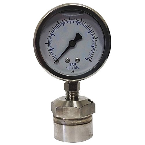 Istinski temperament/ames - KC301L251000/DSM3512 - mjerač tlaka, raspon od 0 do 1000 psi, 1/2 FNPT, 1,60% točnost mjerača