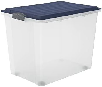 Rotho Compact Storage Box 70 L s poklopcem, plastikom, bez BPA, 70 L