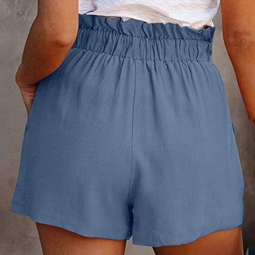 Kratke hlače za žene casual ljetni salon čiste boje plaže kratke hlače vrećice s visokim strukom kratke hlače planinarenje