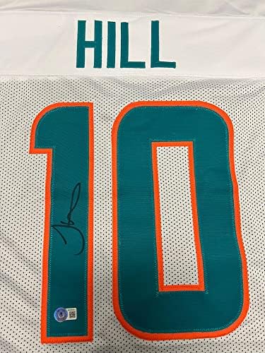 Tyreek Hill Miami Dolphins potpisao je autogram White Custom Jersey Beckett svjedočio certificiranom