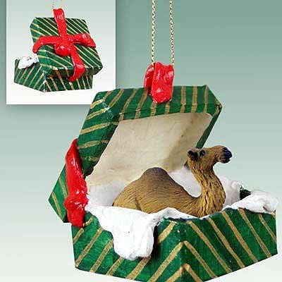 Koncepti razgovora kamil poklon kutija božićni ukras dromeder - divan!