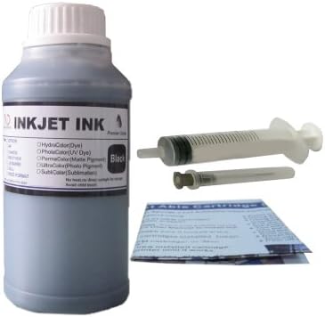 ND ™ Brand Dinsink: 250ml 10oz Pigment Black refill ink kit for HP 15 45 ink cartridge: Deskjet 810 810C 812 812C 825 825C