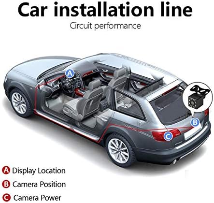 Dutty Car stražnji prikaz kamere Universal 8 Led Night Vision Backing Parking Chears Camera Vodootporan 170 širokokutni HD