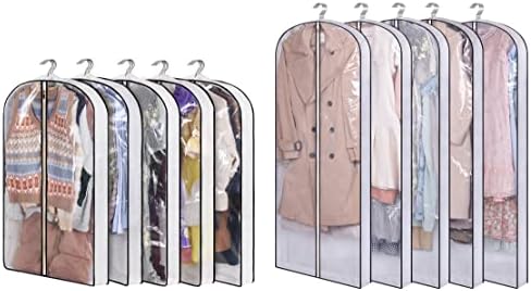 5 paketa 40-inčnih visećih vrećica za odjeću i 5 paketa 60-inčnih vrećica za pohranu ormara