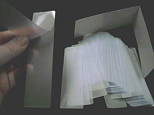 Kožni uzorak utisnuti mali oznaka laminirane torbice qty 100 vruće 1-3/8 x 5-1/2 6 mil laminatorske rukave