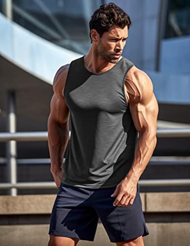 Coofandy muški 3 paket vježbanja tenk vrhovi bez rukava bez rukava majice za bodybuilding fitness mišićne majice majice