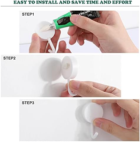 Avantura čeka strelice okrugle plastične kuke ljepljive kuke za višekratnu upotrebu viseći zidne kuke za kuhinjsku kupaonicu