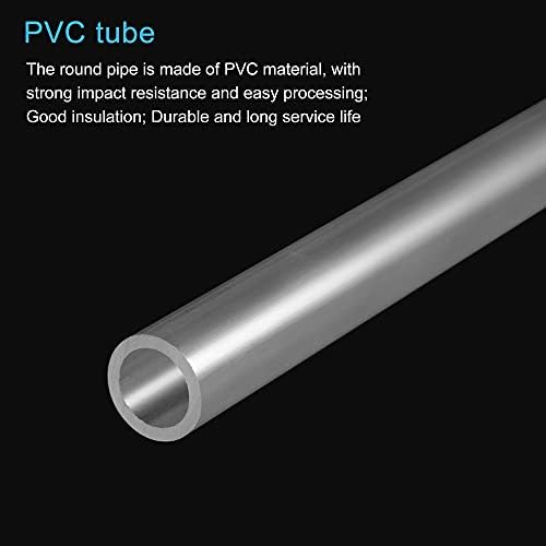 MECCANIXITY PVC kruta okrugla cijev 12 mm ID 16 mm OD 200 mm Vele velike prozirnosti za cijev za vodu, akvarij, spremnik