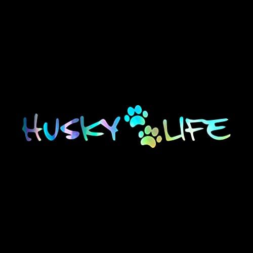 Husky Life Dog Decal vinil naljepnica Auto Car kamion Zidni laptop | Holografski | 8 x 1