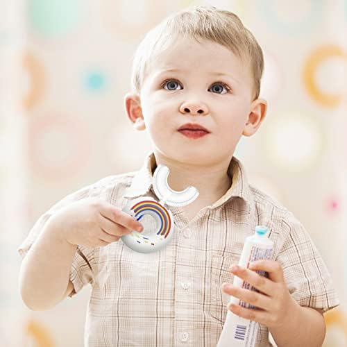 Hapshey Kids 360 ° Silikonski četkica za zube u obliku slova U - Hrana Meka silikonska četkica - Oralni zubi čišćenje dizajna