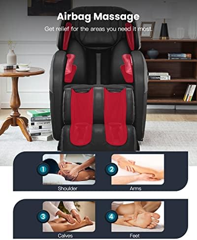 Stolica za masažu cijelog tijela Zero Gravity Shiatsu naslonjača sa šest programa i stolica za masažu topline