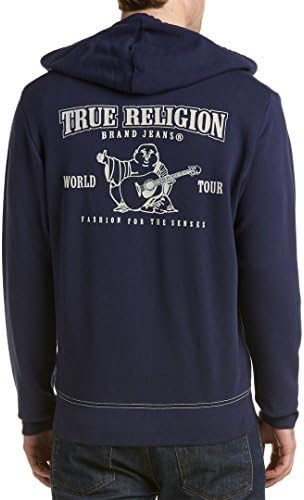 Istinska religija muški buddha logotip zip hoodie