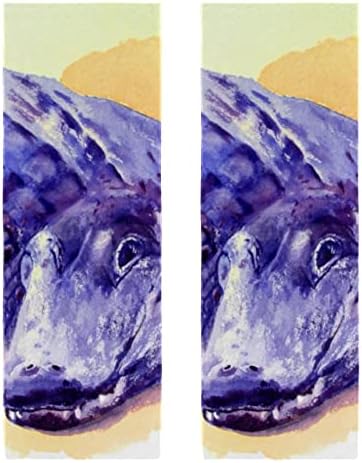 Lorvies Sportski ručnik za hlađenje 2 paket - Watercolor aligator za brzo sušenje ručnika, za jogu, sport, trčanje, teretana,