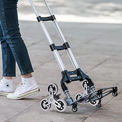 Ručna kolica za penjanje ljestvama s kotačima, Sklopiva Kolica za kupovinu namirnica, sklopiva ručna kolica od aluminijske