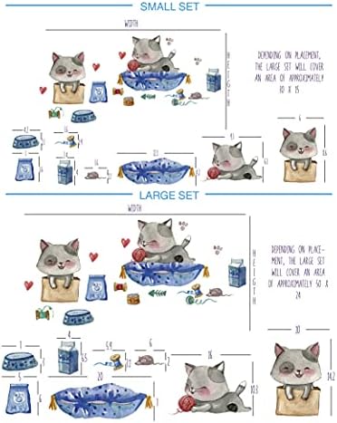 Naljepnice za mačke za djecu - Slatka mačka - naljepnice naljepnice za mačke - Mačka domaća - 3D print - Naljepnice za mačje