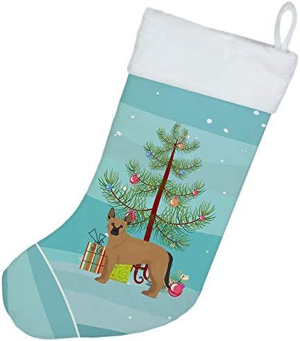 Caroline's Treasures CK3832CS TAN Njemački ovčar Mastiff Mix božićno drvce Božićna čarapa, kamin viseće čarape božićna sezona