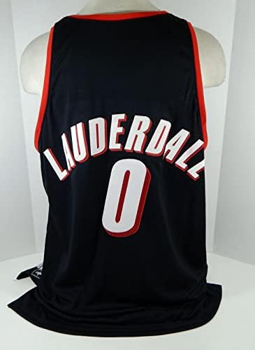 2001-02 Portland Trail Blazers Priest Lauderdale 0 Igra izdana Black Jersey 911 - NBA igra se koristila