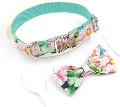 Generički ogrlica za pse za kućne ljubimce Personalizirani ružičasti cvjetni tisak Slatka ogrlica za pse i povodac za male