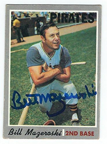 Autografirani Bill Mazeroski Pittsburgh Pirates 1970 Topps Card - Baseball ploča s autogramima s autogramima