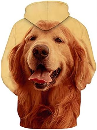 Unisex džepna kapuljača slatka psa 3d print slatka životinjska štenaca pulover cool kapuljača