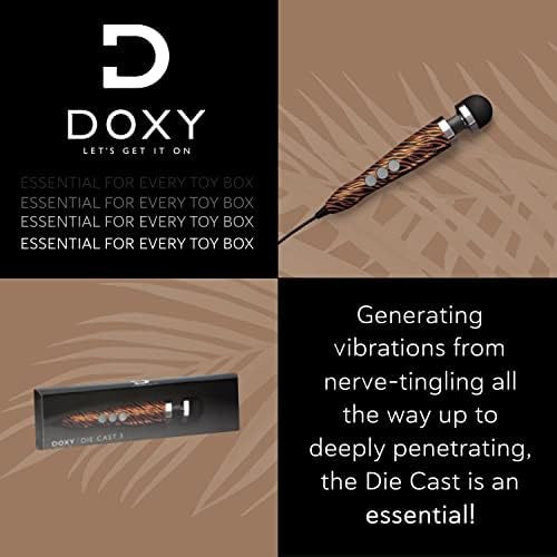 Premium Doxy Die Cast br. 3 - Luksuzni aluminijski i titanijska legura - masažer tijela vibratora štapića - pokrov silikonske