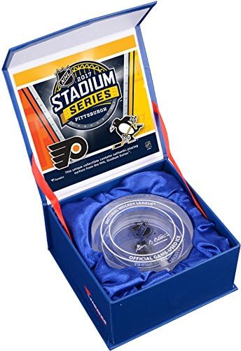 2017 NHL stadion serija Philadelphia Flyers vs. Pittsburgh Penguins Crystal Puck - ispunjen ledom iz serije Stadium 2017