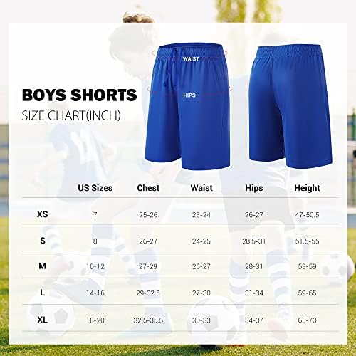 Tyctos Boys Atletske kratke hlače elastične košarkaške kratke hlače brze suhe kratke hlače Sportske nogometne hlače za dječake
