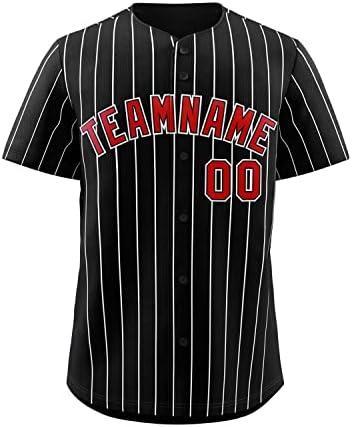 Prilagođene muške ženske hip hop prugaste majice za Bejzbol za mlade s personaliziranim vezenim imenom i brojem