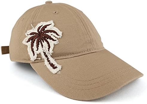 Trgovačka trgovina odjeće Vintage Frayed Palm Stablo vezeni zakrpa Nestrukturirana podesiva bejzbolska kapa