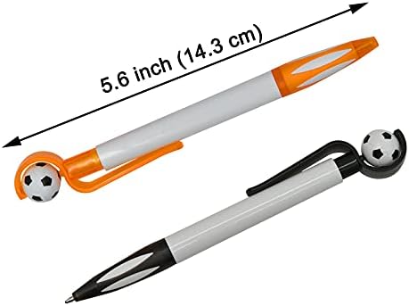 Maydahui 10pcs nogometni oblik lopta olovka zabavna nogometna olovka crna tinta za uvlačenje ručne olovke za dječačku školu