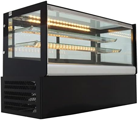 TechTongda Countertop prikaz hladnjaka torta izložbeni izložbeni kut zaslon za hlađenje kućište komercijalni pekarski ormar